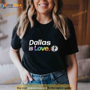 Dallas Mavericks Is Love City Pride Team Logo Shirt 2