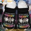 Dancing Black Chicken Gifts 3D Crocs Clog Shoes, Funny Crocs
