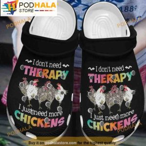 Dancing Black Chicken Gifts 3D Crocs Clog Shoes, Funny Crocs