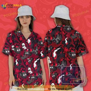 Darkrai Dark Hawaiian Shirt, Darkrai Birthday Button Up Shirt, Japanese Anime Gift