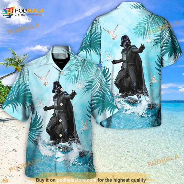Darth Vader Star Wars Surfing Hawaii Shirt, Star Wars Summer Beach Shirt