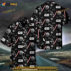 Darth Vader With Light Saber Hawaiian Shirt, Star Wars Shirt For Men And Women