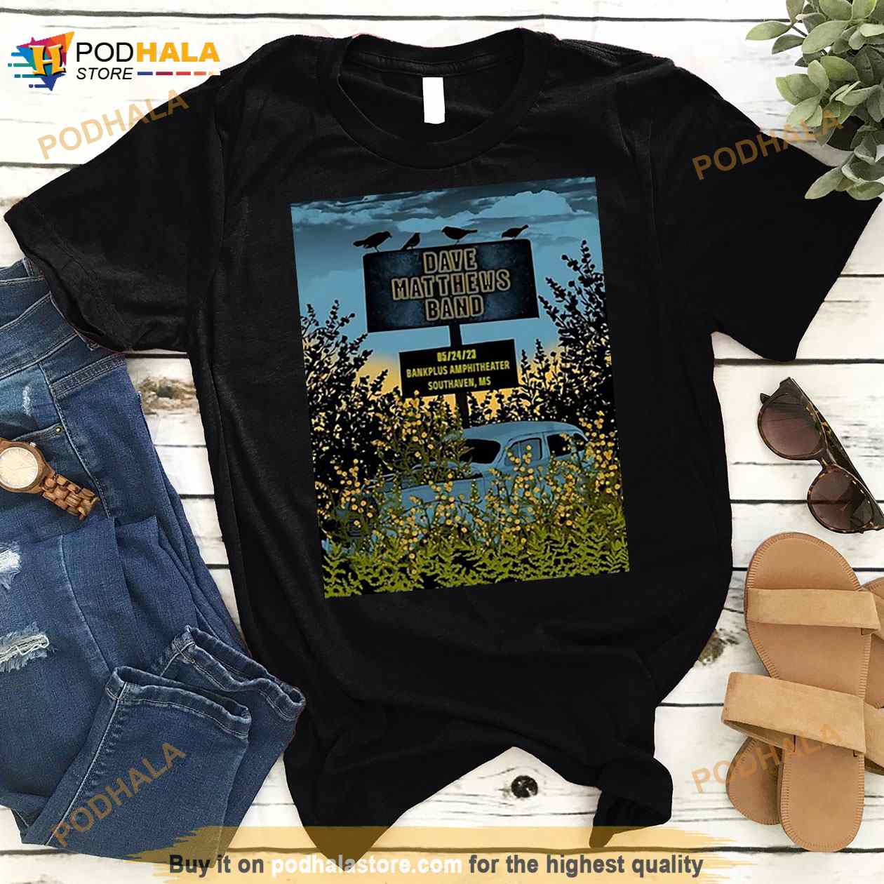 Dave Matthews Band Bankplus Amphitheater Southaven, MS Shirt Dave Matthews Band Bankplus Amphitheater Southaven, MS Shirt