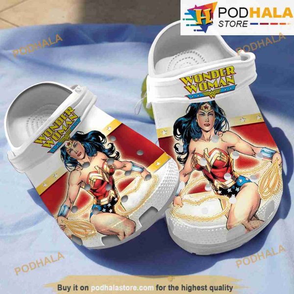 Dc Comics Wonder Woman 3D Crocs, Funny Crocs