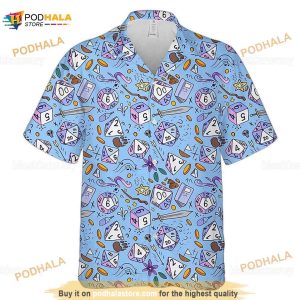 D&d Funny Hawaiian Shirt, Dnd Button Up Shirt, Dnd Hawaii Shirt, Dungeons And Dragons