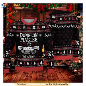 Venger Dungeons and Dragons Game 3D Printed Ugly Christmas Sweatshirt