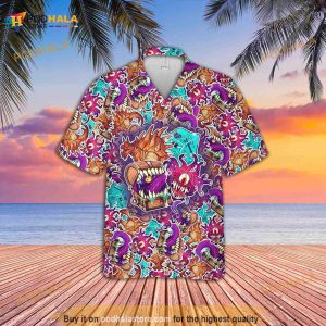 D&d Monsters Funny Hawaiian Shirt, Dnd Hawaii Shirt, Dnd Button Up Shirt