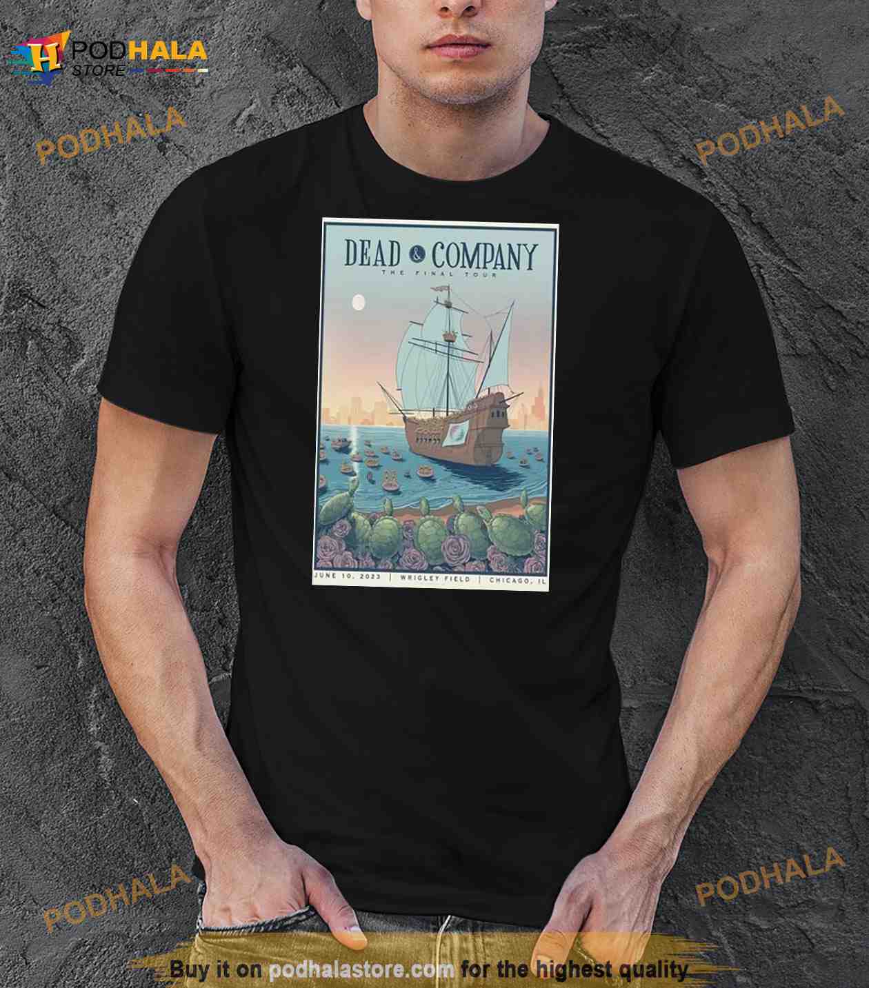 Dead And Company Chicago Illinois 2023 Final Tour Poster Shirt Dead And Company Chicago Illinois 2023 Final Tour Poster Shirt
