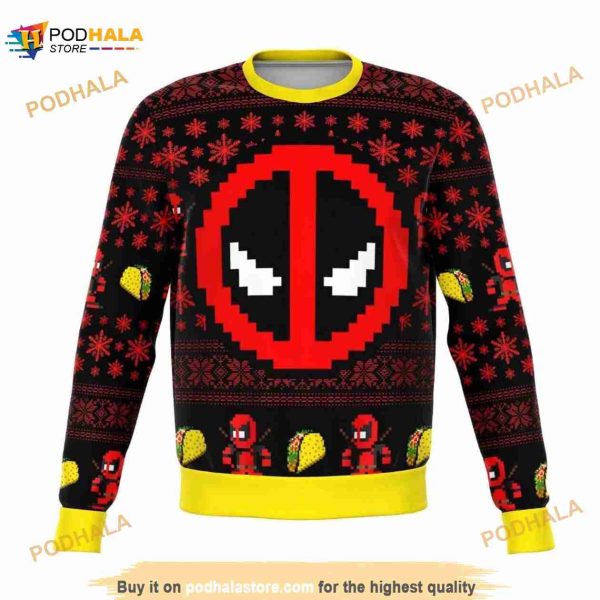 Deadpool Ugly Christmas Sweater 3D For Fans