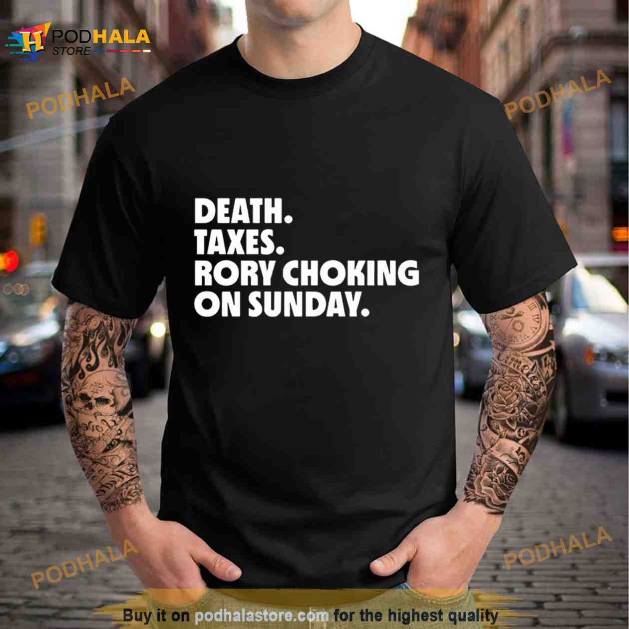 Death Taxes Rory Choking On Sunday T Shirt Death Taxes Rory Choking On Sunday T Shirt