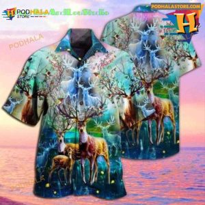 Deer Hawaiian Shirt, Deer Hunting Aloha Hawaii Shirt