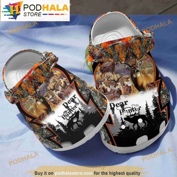 Deer Hunter 3D Crocs For Man, Funny Crocs