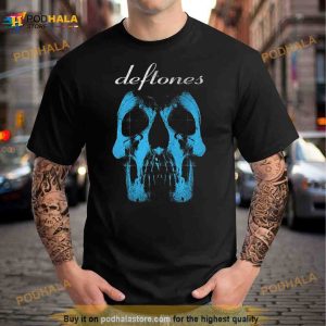 Deftones Blue Skull T Shirt