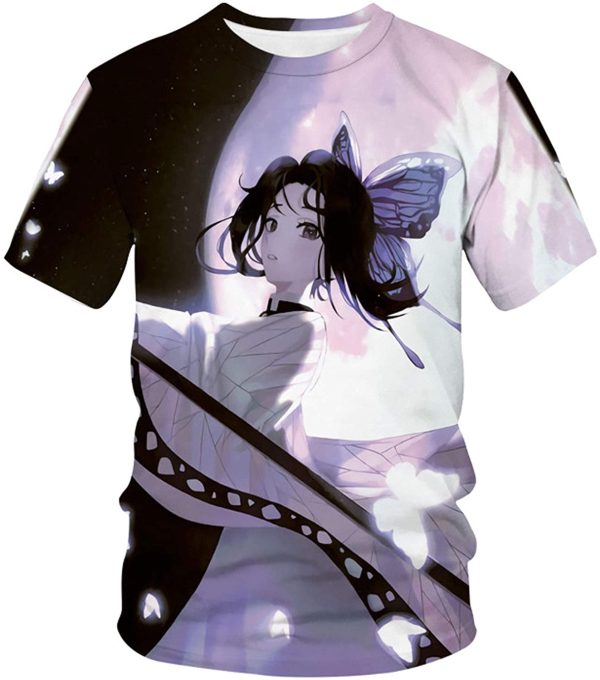 Demon Slayer 3D Anime Shirt Printed Tsuyuri Kanao