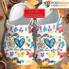 Dental Nurse Peace Love 3D Crocs Custom Gifts, Funny Crocs