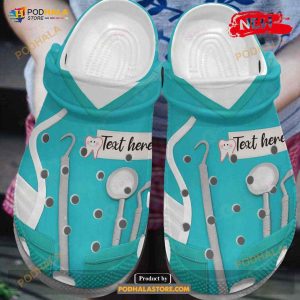 Dentist Classic Whitesole Dentist Uniform For Man Women Crocs Clog Shoes