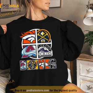 Denver Big 4 Teams Broncos Nuggets Avalanche Rockies Shirt 2