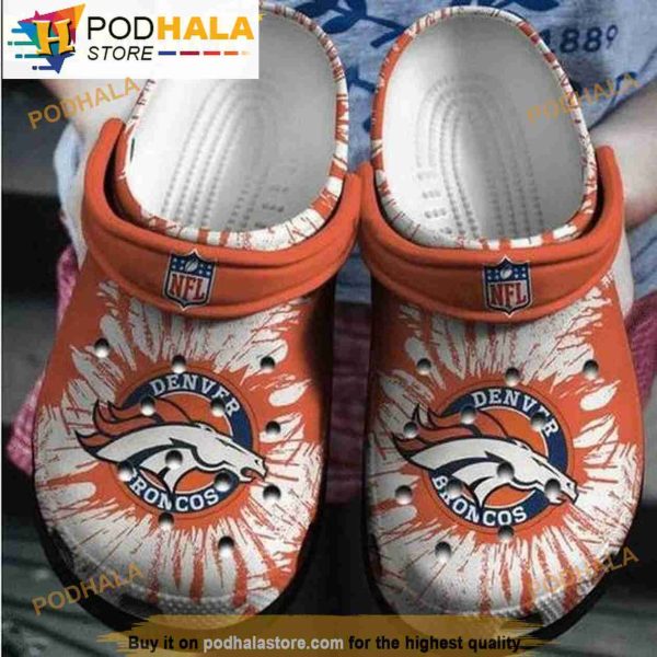 Denver Broncos Nfl 3D Crocs, Funny Crocs