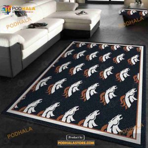 Denver Broncos Repeat Rug NFL Team Area Rug Carpet Bedroom Rug