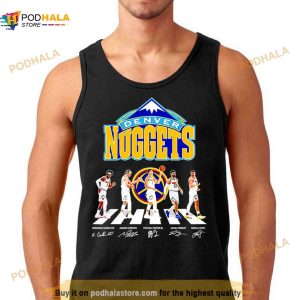 Denver Nuggests Abbey Road signatures 2023 Shirt