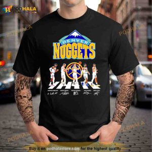 Denver Nuggests Abbey Road Signatures 2023 Shirt 3