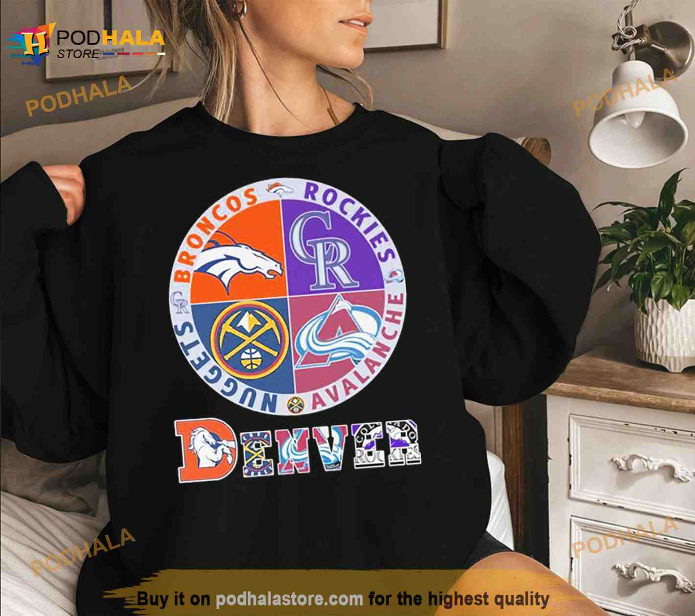 Denver Sport Teams Broncos Rockies Avalanche And Nuggets 2023 T-shirt,  hoodie, longsleeve, sweatshirt, v-neck tee