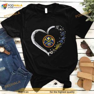 Denver Nuggets Logo Heart Diamond 2023 Shirt 3