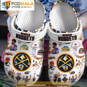 Denver Nuggets Nba 3D Crocs Clog Shoes, Funny Crocs
