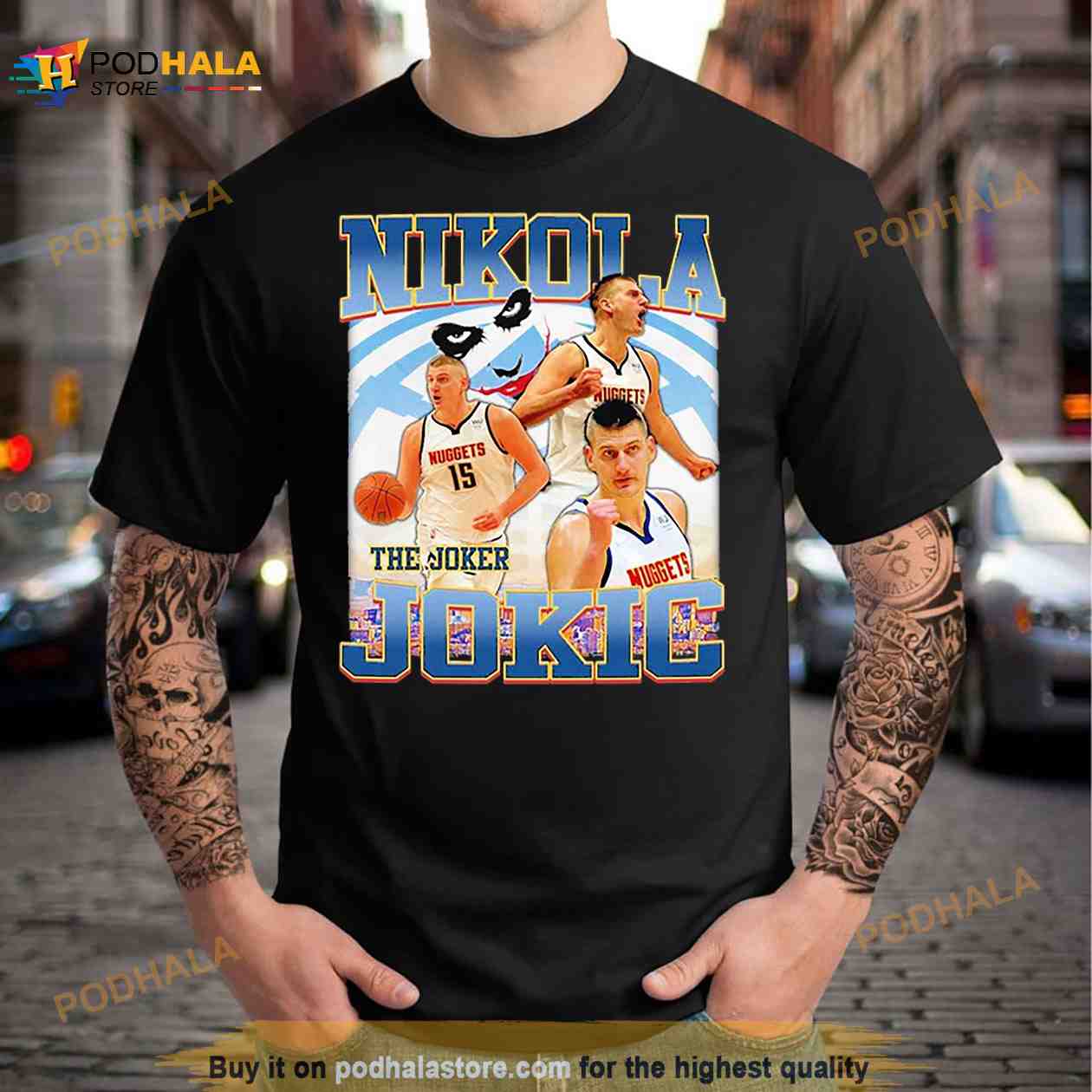 Nikola Jokic 15 NBA Finals MVP Season 2023 Navy Design Baseball