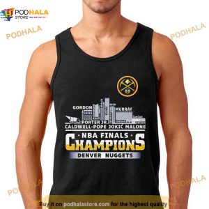 Denver Nuggets Players Names Skyline 2023 Nba Finals Champions Shirt 2