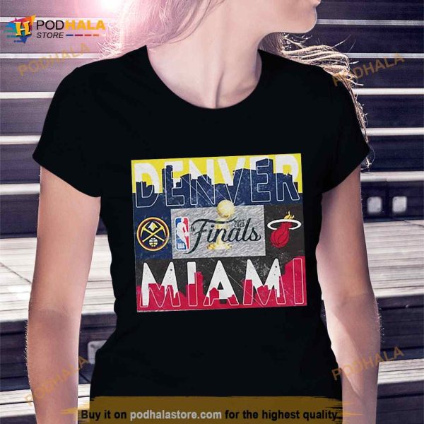 Denver Nuggets vs Miami Heat Fanatics Branded 2023 NBA Finals Matchup T Shirt