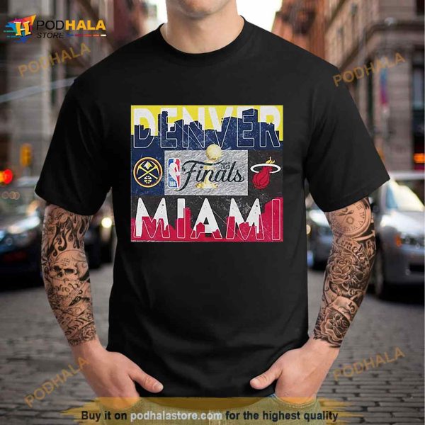 Denver Nuggets vs Miami Heat Fanatics Branded 2023 NBA Finals Matchup T Shirt