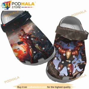 Destroy Iron Man 3D Crocs, Funny Crocs