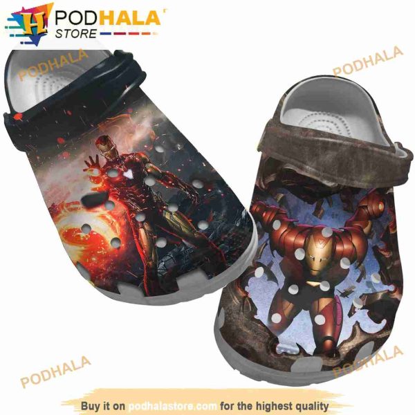 Destroy Iron Man 3D Crocs, Funny Crocs