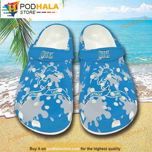 Detroit Lions 3D Crocs, Funny Crocs
