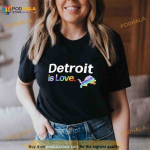 Detroit Lions Is Love City Pride Team Logo Shirt