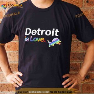 Detroit Lions Is Love City Pride Team Logo Shirt 2