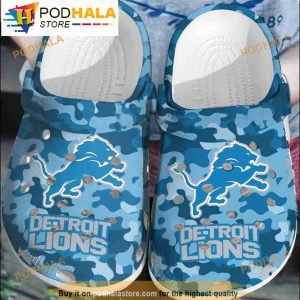 Detroit Lions Nfl 3D Crocs, Funny Crocs