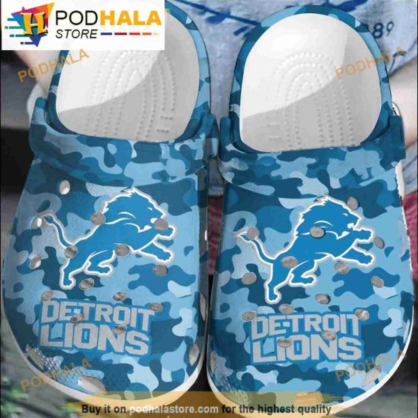 Detroit Lions Nfl 3D Crocs, Funny Crocs