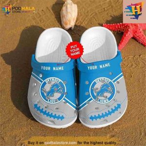 Detroit Lions Nfl Teams Gift For Fan Crocs Crocband Clogs