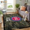 Detroit Pistons Nba Team Logo Camo Style Nice Gift Home Decor Area Rug Rugs For Living Room