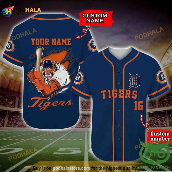 Detroit Tigers 3D Baseball Jersey Personalized Gift, Custom Name Number