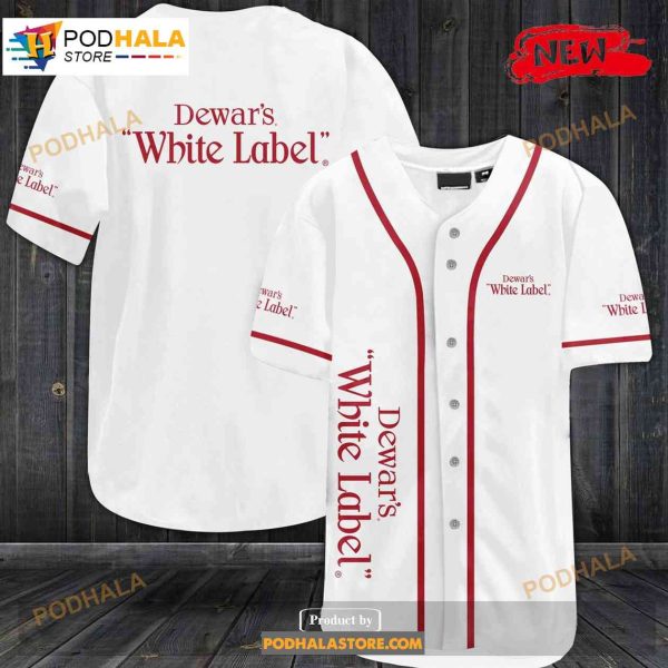 Dewar’s White Label All Over Print Unisex Baseball Jersey