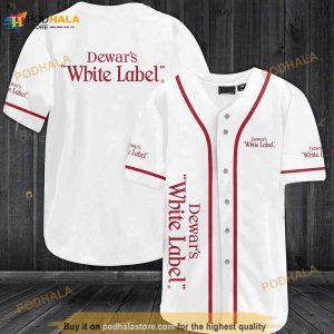 Dewar's White Label All Over Print Unisex 3D Baseball Jersey
