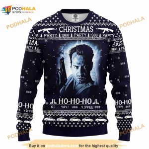 Die Hard 1988 Ugly Knitted Die Hard 1988 Ugly Xmas Sweater