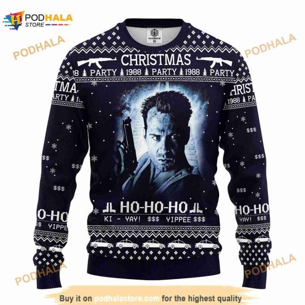 Die Hard 1988 Ugly Knitted Die Hard 1988 Ugly Xmas Sweater