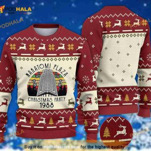 Die Hard Christmas Movie Funny 3D Ugly Sweater, Nakatomi Plaza Christmas Gift