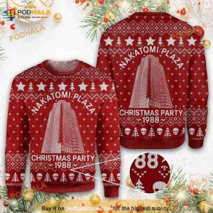 Die Hard Nakatomi Plaza Christmas Party 1988 Ugly Sweater, Xmas Gift