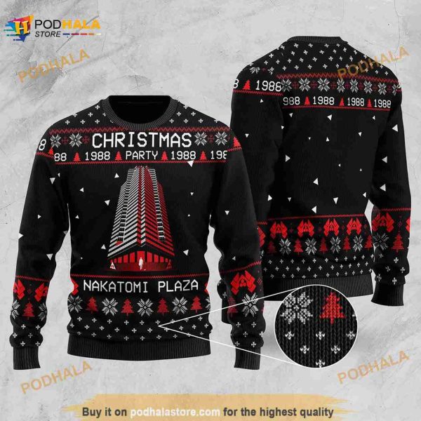 Die Hard Nakatomi Plaza Nakatomi Plaza Christmas Party 1988 3D Ugly Sweater