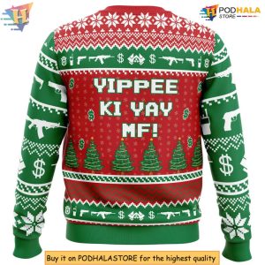 Die Hard Ugly Sweater, It's Not Christmas Until Hans Gruber Falls From Nakatomi Plaza 2